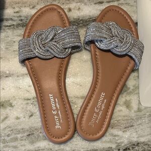 Juicy Couture Silver Knotted Sandals